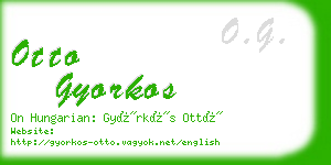 otto gyorkos business card